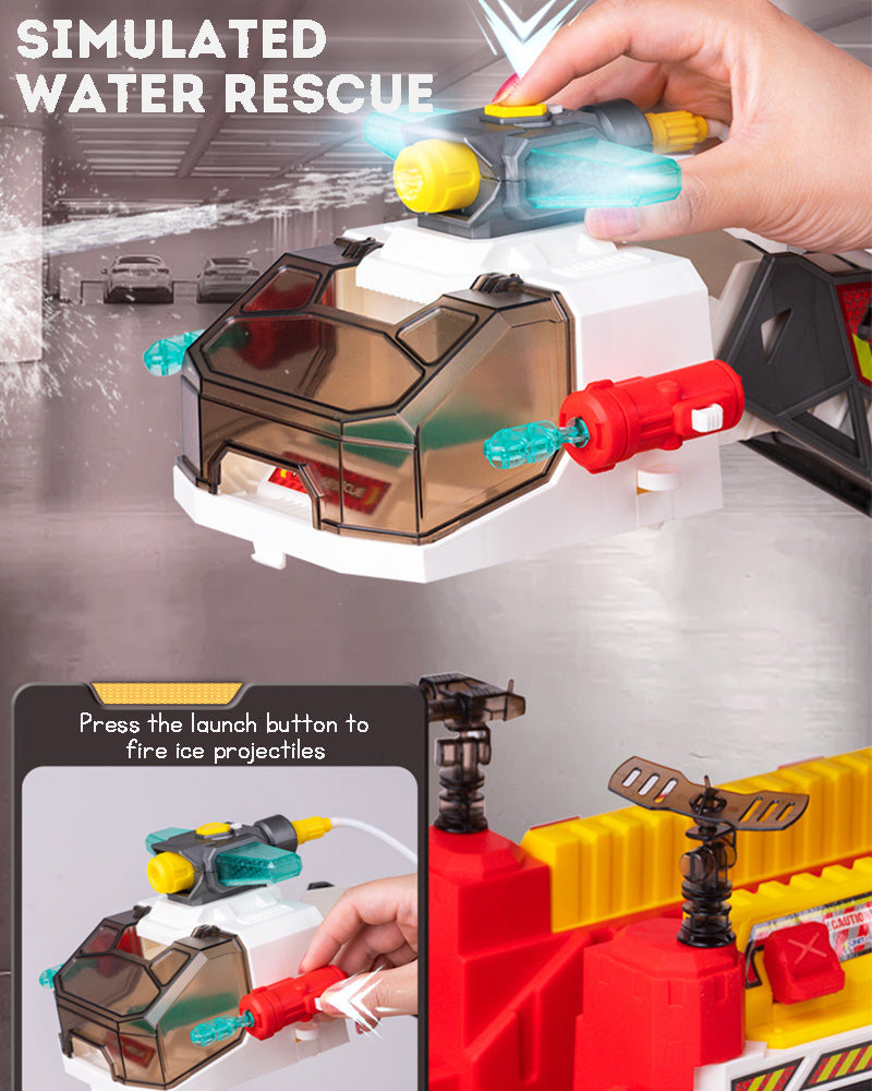 Fire Truck Fire Engine Toy Large Truck Toy Multifunctional Rescue Fire Truck Water Spray Toy