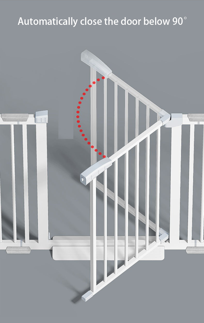 Adjustable Safety Gate for Baby & Pets – Metal Stair Fence Barrier with Lock | Staircase Protection (75–300cm Width)