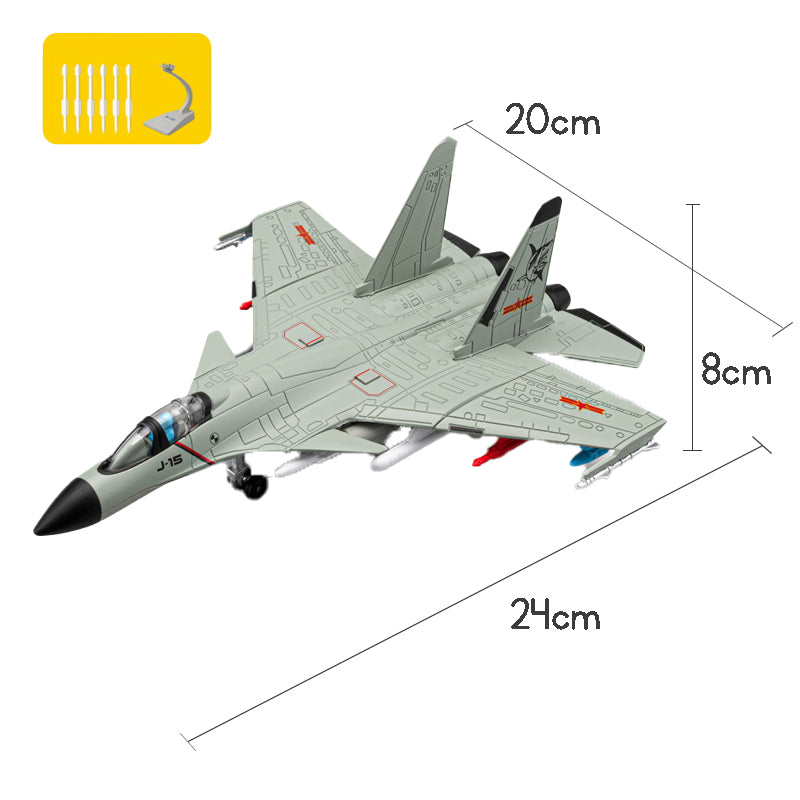 Airplane Toy Alloy Fighter J-15 Plane Model Fighter Plane Aeroplane Toy for Kids Aeroplane Model