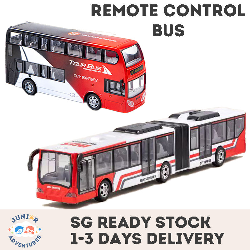 Remote Control Double Decker Bus Toy – RC Vehicle with Cool Lights | Safe, Durable Gift for Kids & Boys