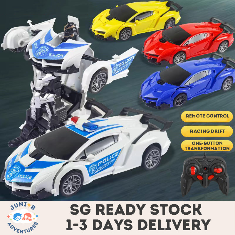 Cool Transformation remote control car with opening and closing is a great gift for children.