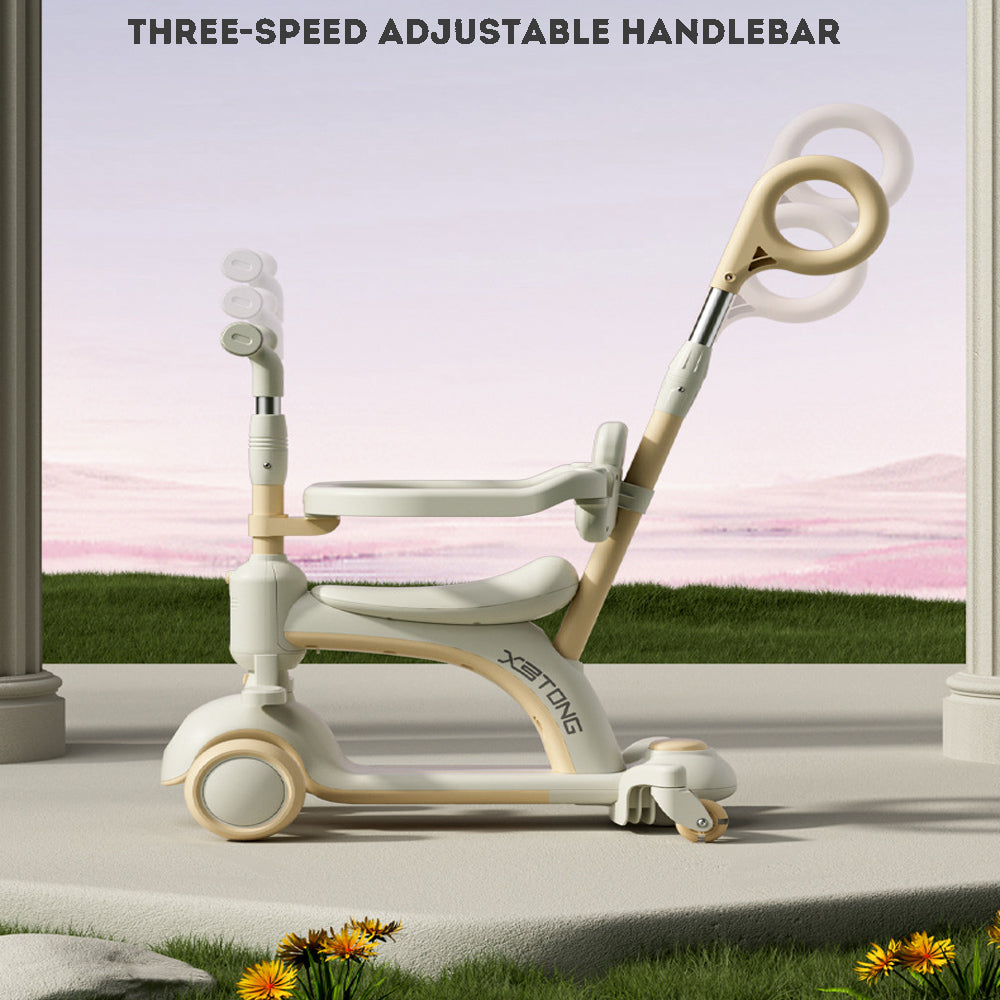 Children's Multifunctional Scooter Foldable Push Car Baby Stroller High Chair