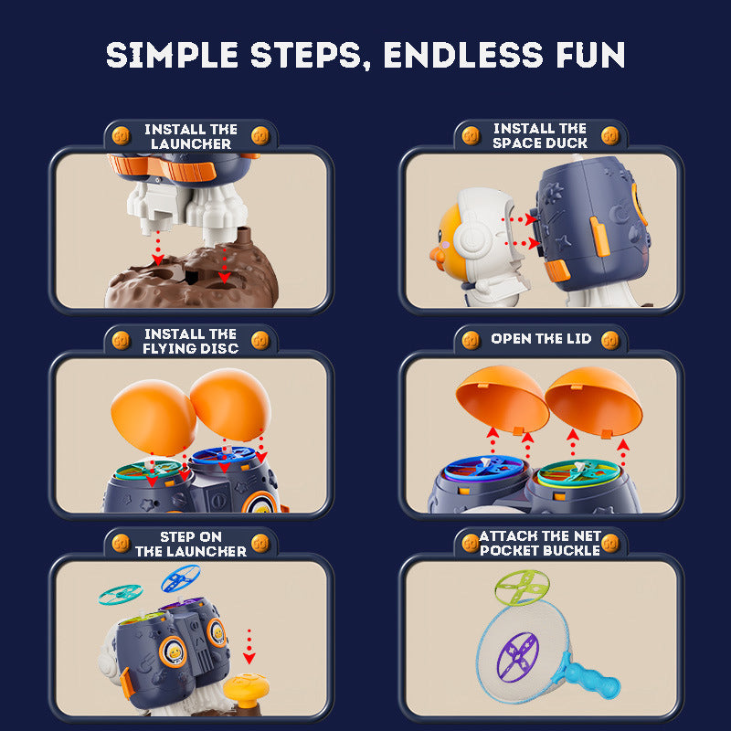 Simple Steps Endless Fun Foot-Powered Flying Disc Toy