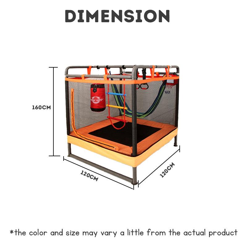 Trampoline For Kids home indoor Jumping Bed Fitness Toy Bouncing Bed