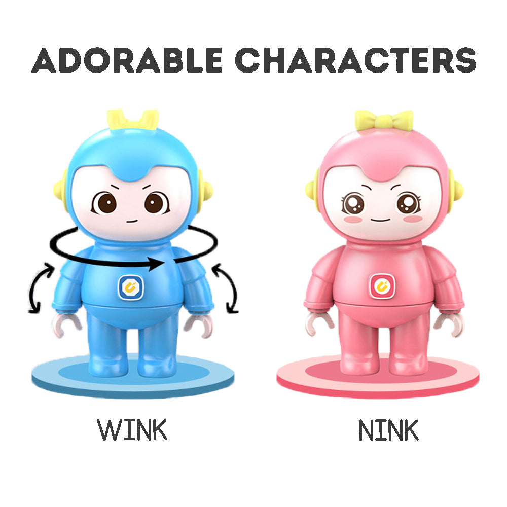 Magnetic Building Blocks Train Track Set – Colorful Electric Vehicle Construction Toy for Kids | Educational STEM Play Set