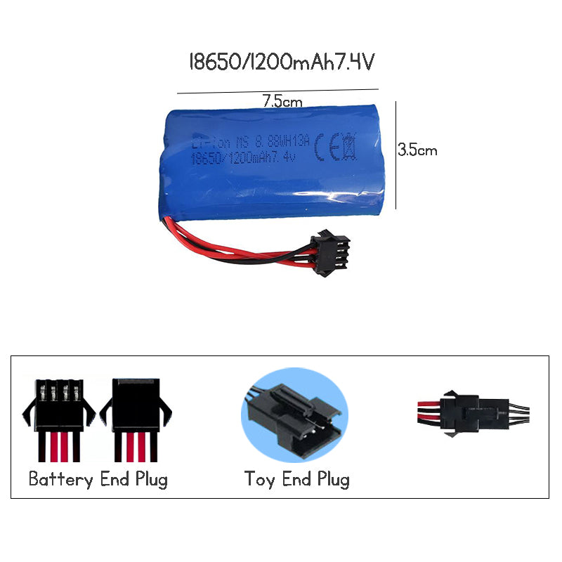 Batteries with connectors, each consisting of 1 AA battery,14500