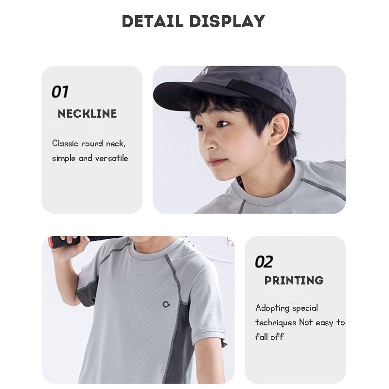 Children's Clothing Sports Suit Summer Short Sleeve Shorts Tracksuit Quick-Drying Sportswear