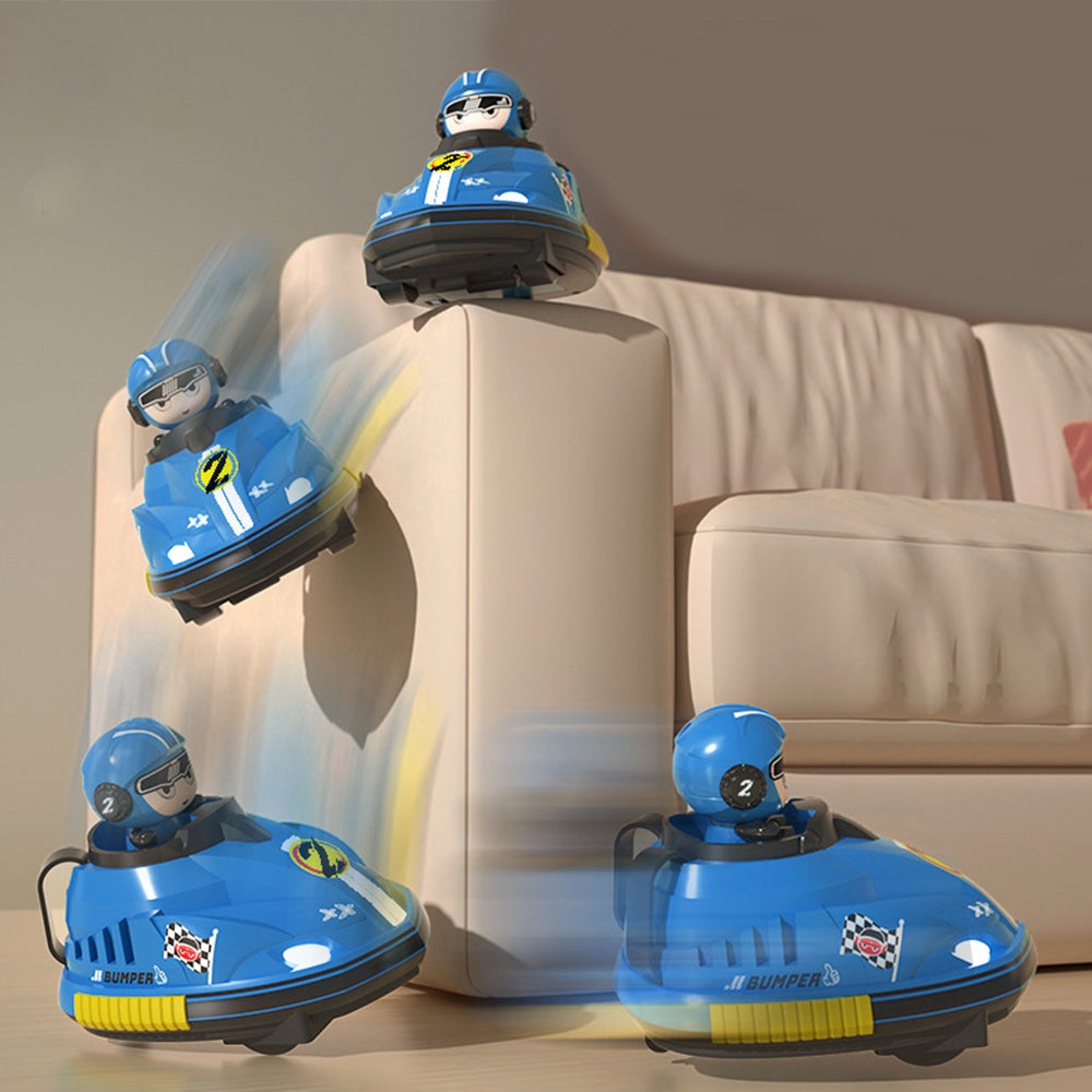 Kids Electric Remote Control Bumper Kart – 2-Player Ride-On Car Toy with Music | Birthday Gift for Boys