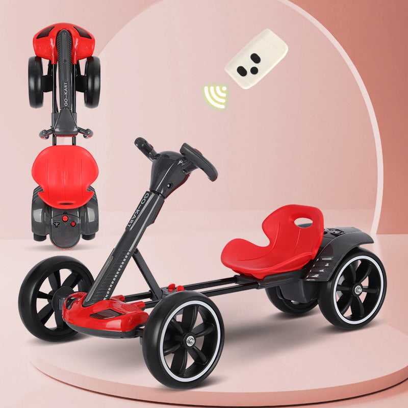 Kids Electric Go Kart Ride-On Car – Remote Control Racing Car for Children With Safety Mark Charger