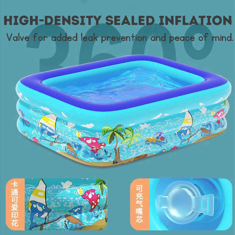 Kids Inflatable Swimming Pool – Thickened Baby Pool for Home | Play Pool & Ocean Ball Pool for Toddlers
