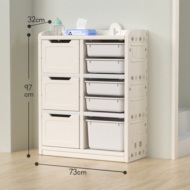 Kids Toy Storage Organizer - Book Shelf & Rack with Whiteboard for Children