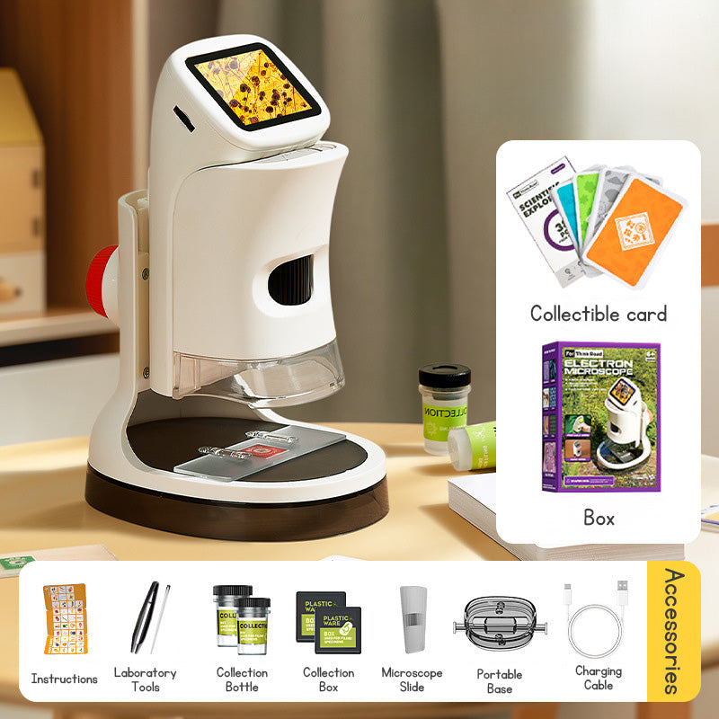 Mini Microscope for Kids – Portable Educational Science Toy with Magnifying Glass for STEM Learning