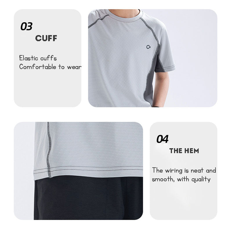 Children's Clothing Sports Suit Summer Short Sleeve Shorts Tracksuit Quick-Drying Sportswear