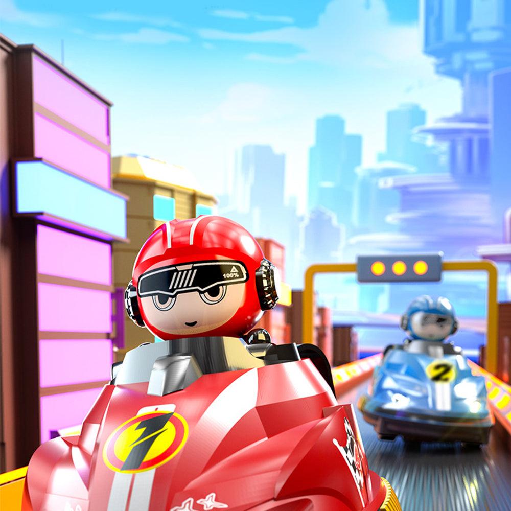 Kids Electric Remote Control Bumper Kart – 2-Player Ride-On Car Toy with Music | Birthday Gift for Boys