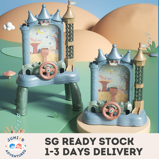 Kid's Electric Marble Run Castle Toy with Lights & Sound – Educational Birthday Gift for Boys and Girls