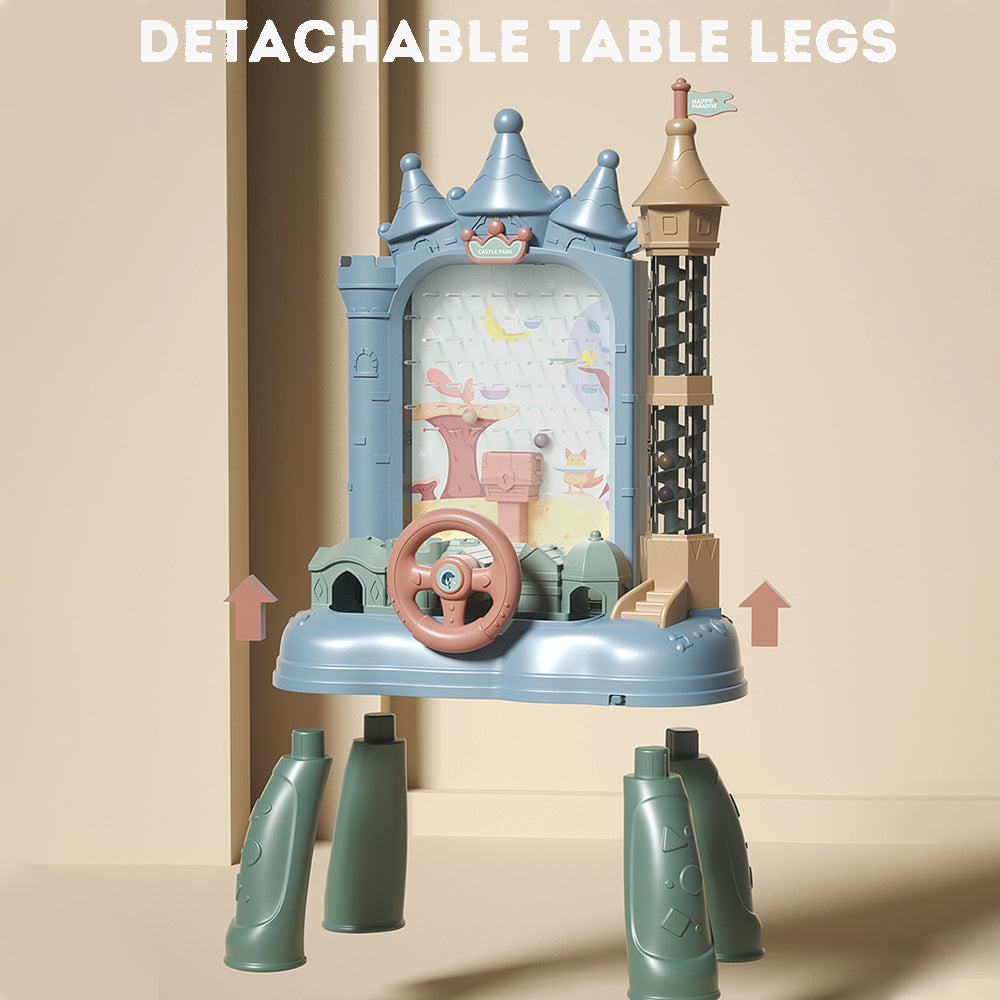 Kid's Electric Marble Run Castle Toy with Lights & Sound – Educational Birthday Gift for Boys and Girls