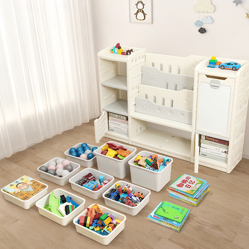Kids Toy Storage Organizer - Book Shelf & Rack with Whiteboard for Children