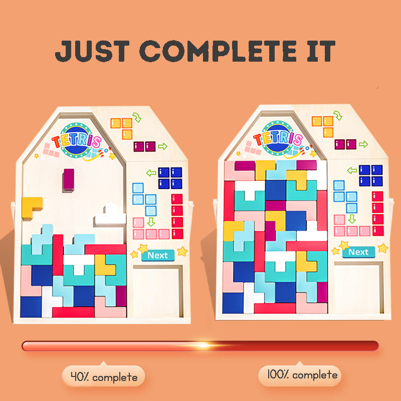 3D Tetris Puzzle Building Blocks – Multifunctional Jigsaw Board Toy for Kids | Educational Brain-Boosting Game