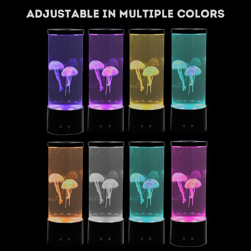 Remote-Controlled Dancing Jellyfish LED Lamp – Silent Color-Changing USB Night Light | Creative Bedside Table Atmosphere Lamp