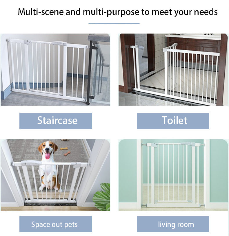 Adjustable Safety Gate for Baby & Pets – Metal Stair Fence Barrier with Lock | Staircase Protection (75–300cm Width)