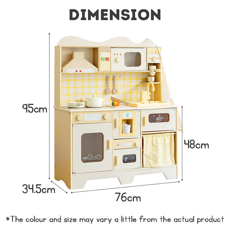 Wooden Kitchen Play Set Dimension