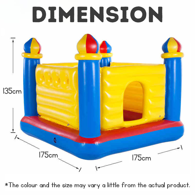 Kids Bouncy Castle Inflatable Trampoline - Indoor & Outdoor Jumping Game for Children