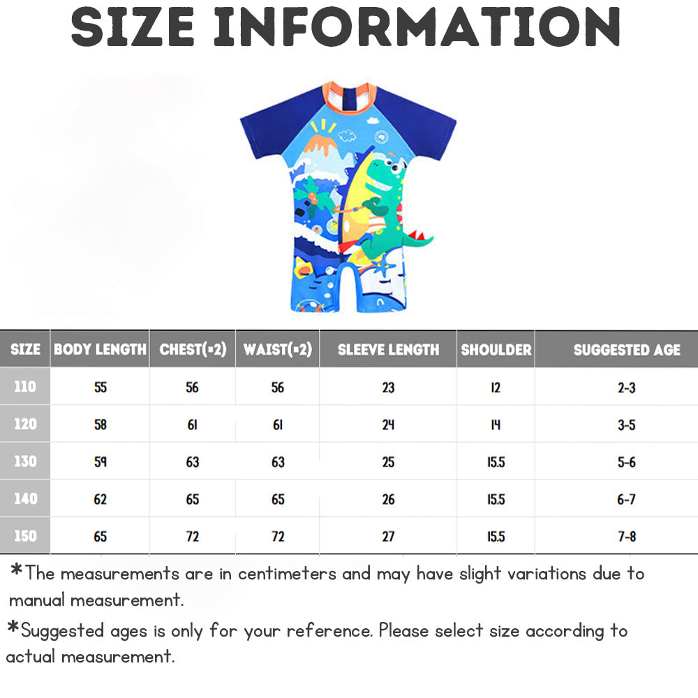 Children's One-piece Swimsuit - UPF50+ UV Protection, Quick-drying, Elastic Swimwear
