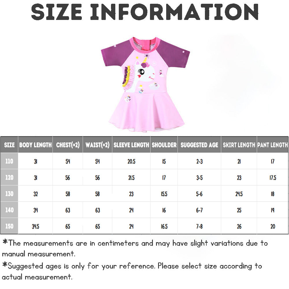 Children's One-piece Swimsuit - UPF50+ UV Protection, Quick-drying, Elastic Swimwear