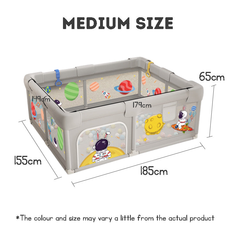 Medium Size Baby Playpen with Floor Mat