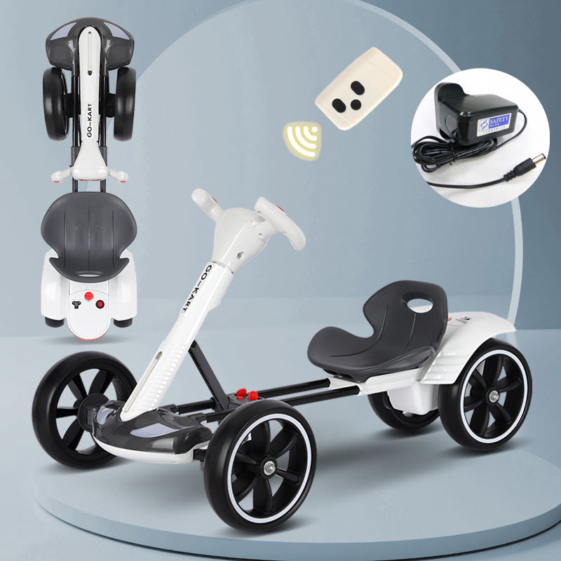 Kids Electric Go Kart Ride-On Car – Remote Control Racing Car for Children With Safety Mark Charger
