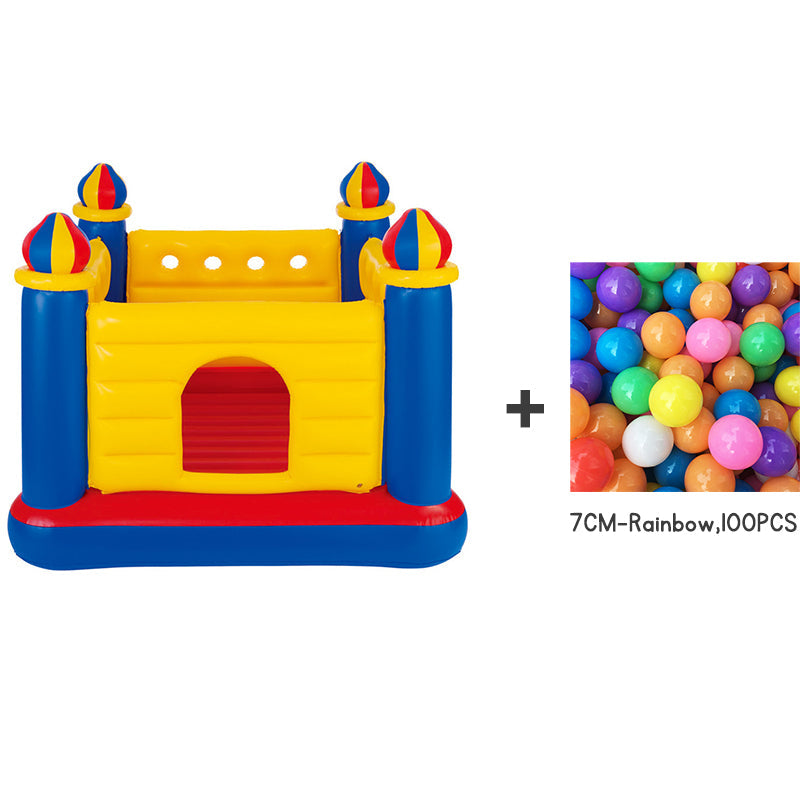 Kids Bouncy Castle Inflatable Trampoline - Indoor & Outdoor Jumping Game for Children