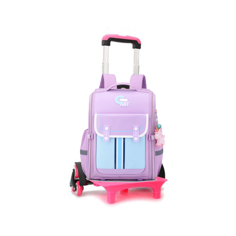 Kids Trolley Backpack Detachable Trolley Bag Luggage School Bag With Wheels