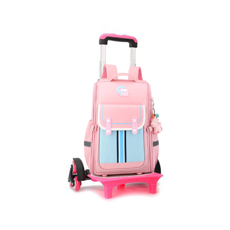 Kids Trolley Backpack Detachable Trolley Bag Luggage School Bag With Wheels