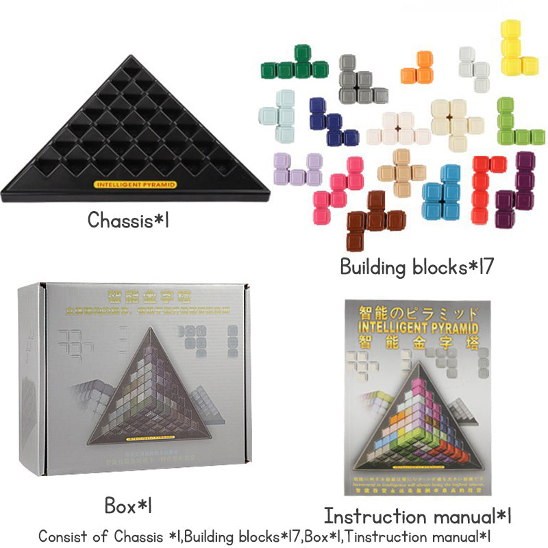 Montessori Pyramid Puzzle Toy – 432 STEM Challenges | Brain Development & Educational Blocks for Kids