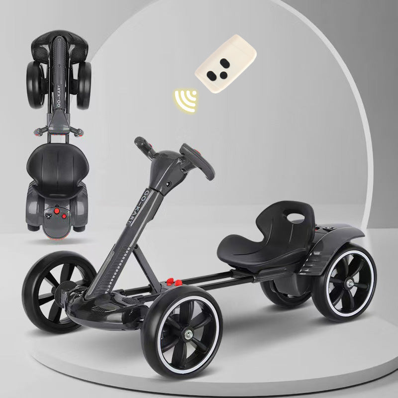 Kids Electric Go Kart Ride-On Car – Remote Control Racing Car for Children With Safety Mark Charger