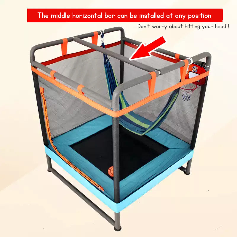 Trampoline For Kids home indoor Jumping Bed Fitness Toy Bouncing Bed