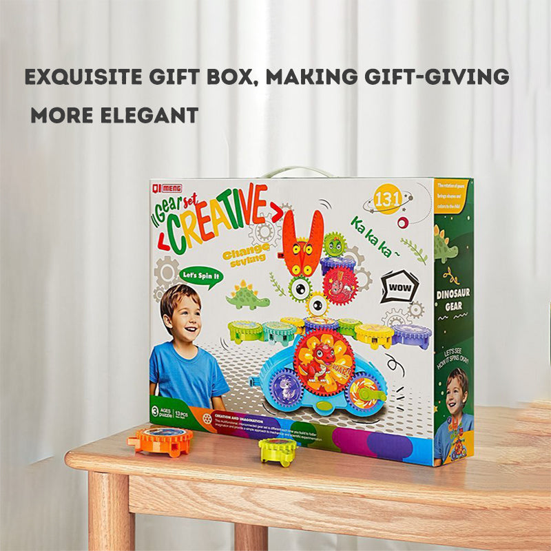 Children's Electric Building Blocks Transform Gear Construction DIY Educational Assembly Toy Set