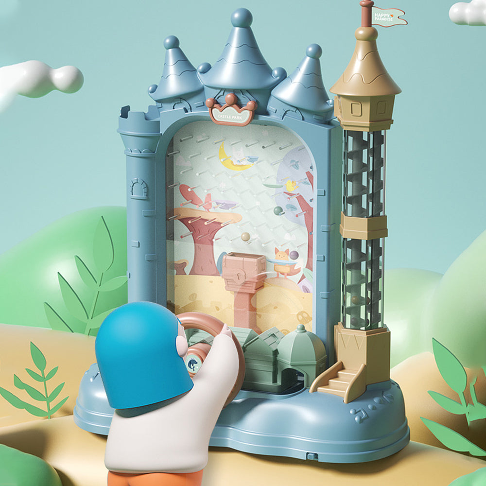 Kid's Electric Marble Run Castle Toy with Lights & Sound – Educational Birthday Gift for Boys and Girls