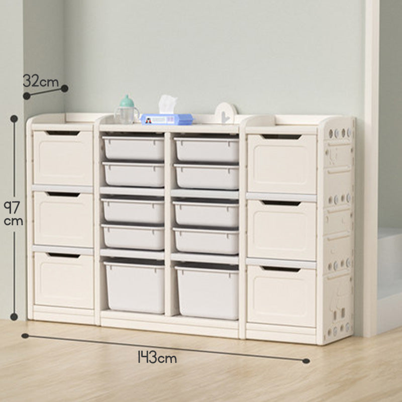 Kids Toy Storage Organizer - Book Shelf & Rack with Whiteboard for Children