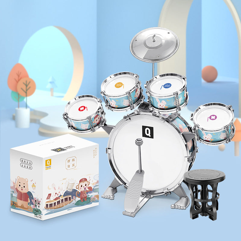 Kids' Beginner Jazz Drum Toy – Hand Percussion Instrument for Fun Home Practice