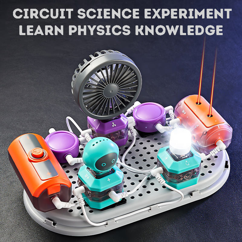 Electric Building Block Assembly Toy – DIY Circuit Physics Kit for Kids, Cognitive & STEM Learning Gift