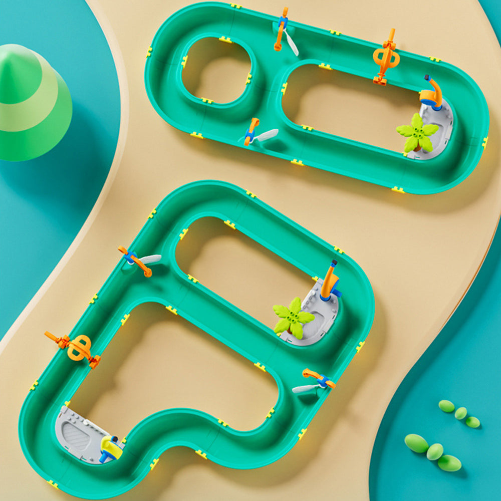 Fishing Track Water Play Toy – Pretend Play Water Park Set for Boys & Girls, Ideal Birthday Gift