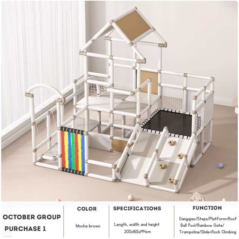 Children's Climbing Frame Home Multi-Functional Baby Slide Trampoline Fitness Exercise Equipment