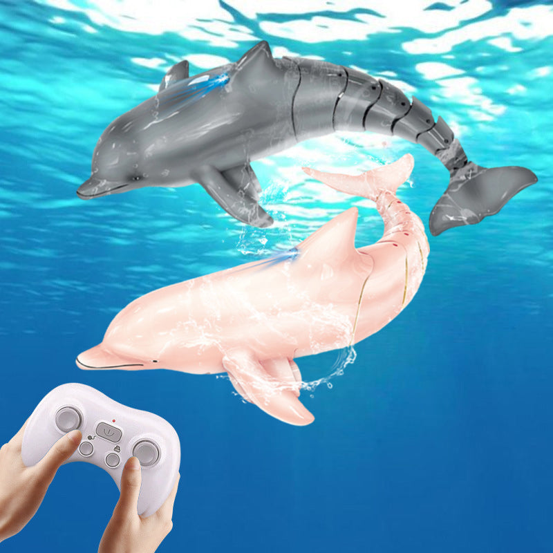 Kid's remote control shark Toy electric toy rc toy water toy cool lights and water spray gift for boys