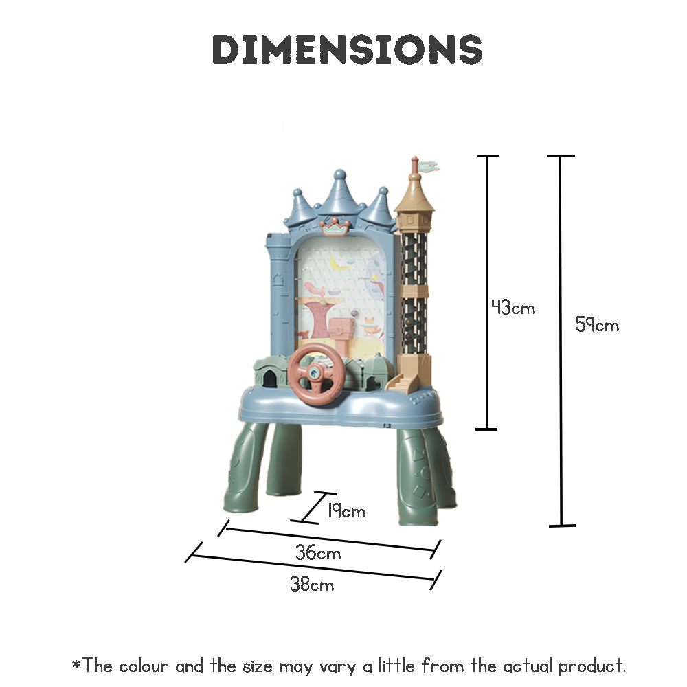 Kid's Electric Marble Run Castle Toy with Lights & Sound – Educational Birthday Gift for Boys and Girls