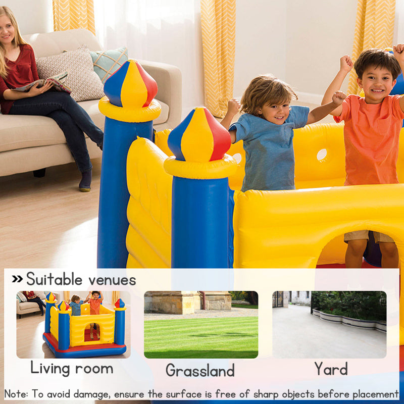 Kids Bouncy Castle Inflatable Trampoline - Indoor & Outdoor Jumping Game for Children
