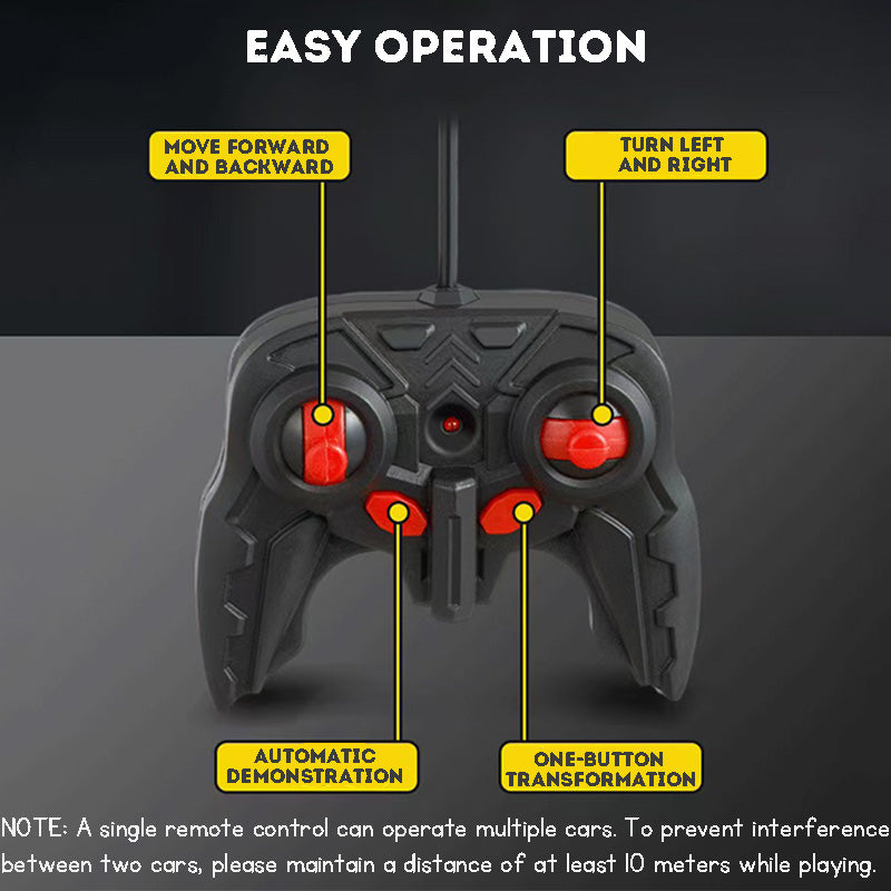 Cool Transformation remote control car with opening and closing is a great gift for children.