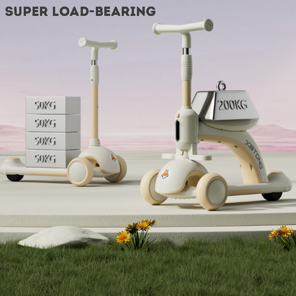 Children's Multifunctional Scooter Foldable Push Car Baby Stroller High Chair