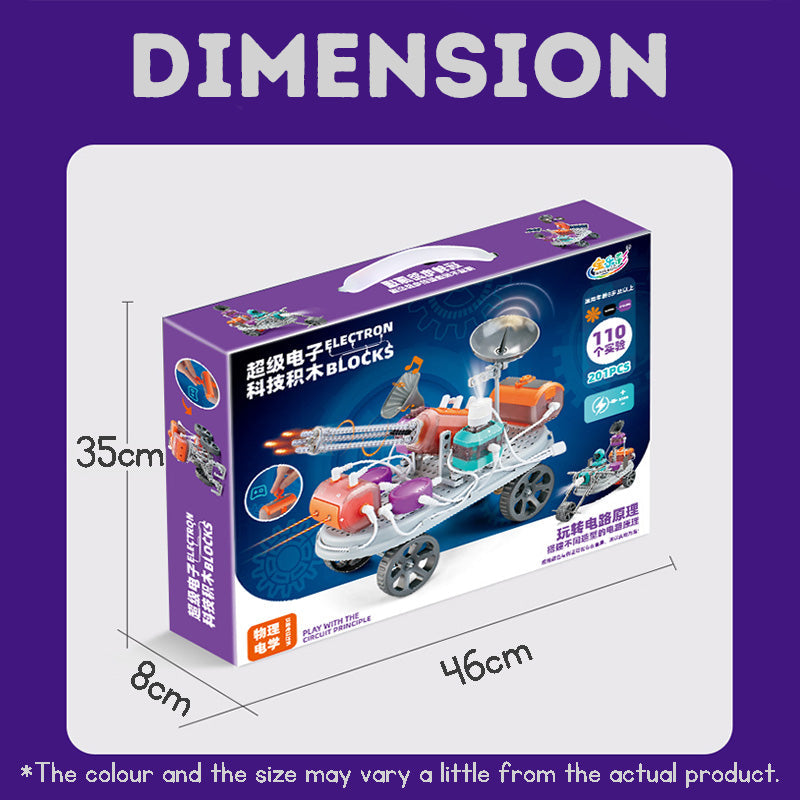 Electric Building Block Assembly Toy – DIY Circuit Physics Kit for Kids, Cognitive & STEM Learning Gift