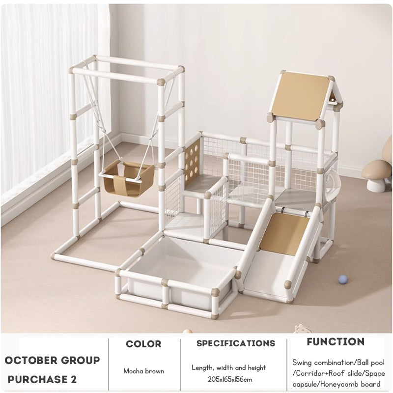 Children's Climbing Frame Home Multi-Functional Baby Slide Trampoline Fitness Exercise Equipment